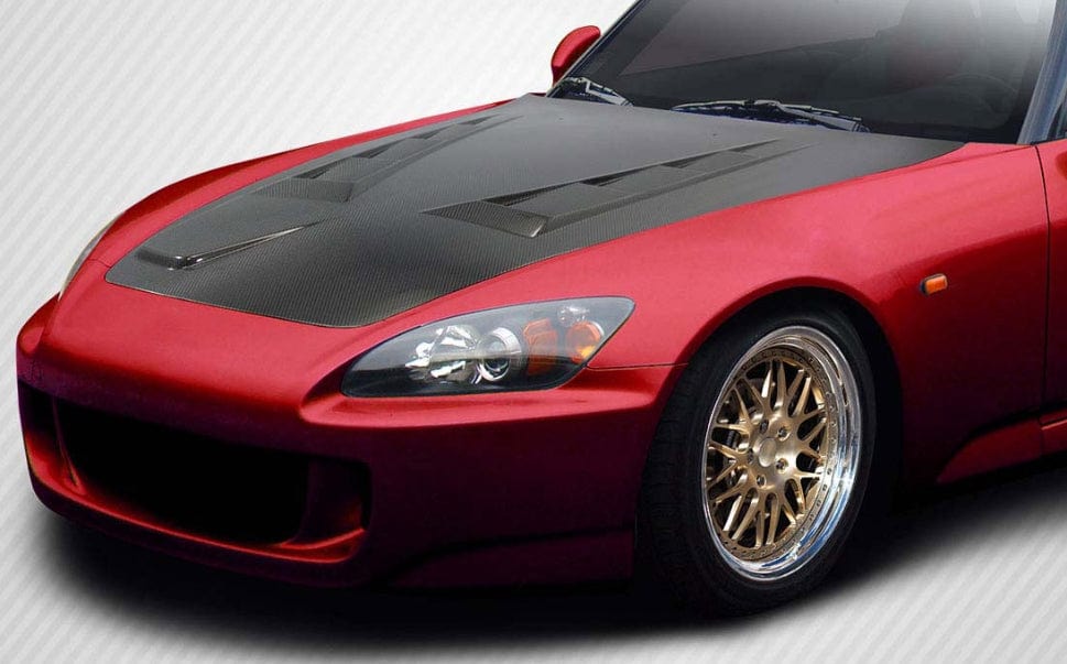 Honda S2000 AP1/AP2 JS Style Vents Hood Bonnet Body Kits 2000-2009 Kazento Carbon Parts Bonnets/Hoods