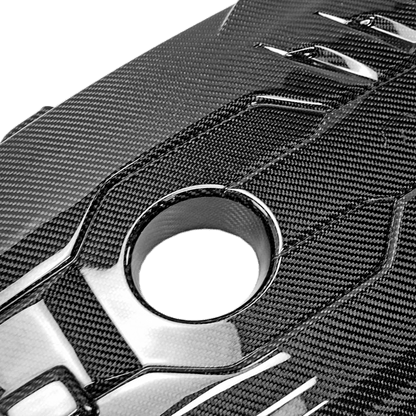 Hyundai I30N Hatchback Engine Plug Cover 2018-2024 Kazento Carbon Parts I30-PLUG-OE-CF