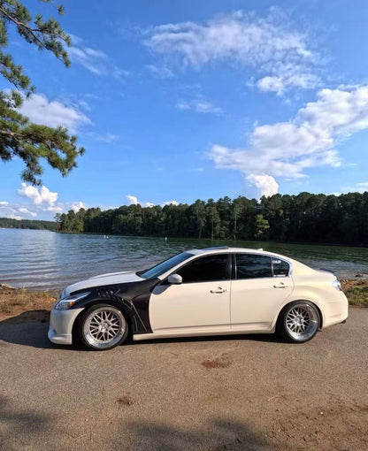 Infiniti G25/G35/G37/Q40 4 Door Sedan Front Vented Fenders 2008-2013 Kazento Carbon Parts 车身侧板
