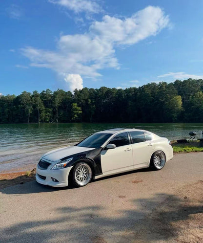 Infiniti G25/G35/G37/Q40 4 Door Sedan Front Vented Fenders 2008-2013 Kazento Carbon Parts 车身侧板