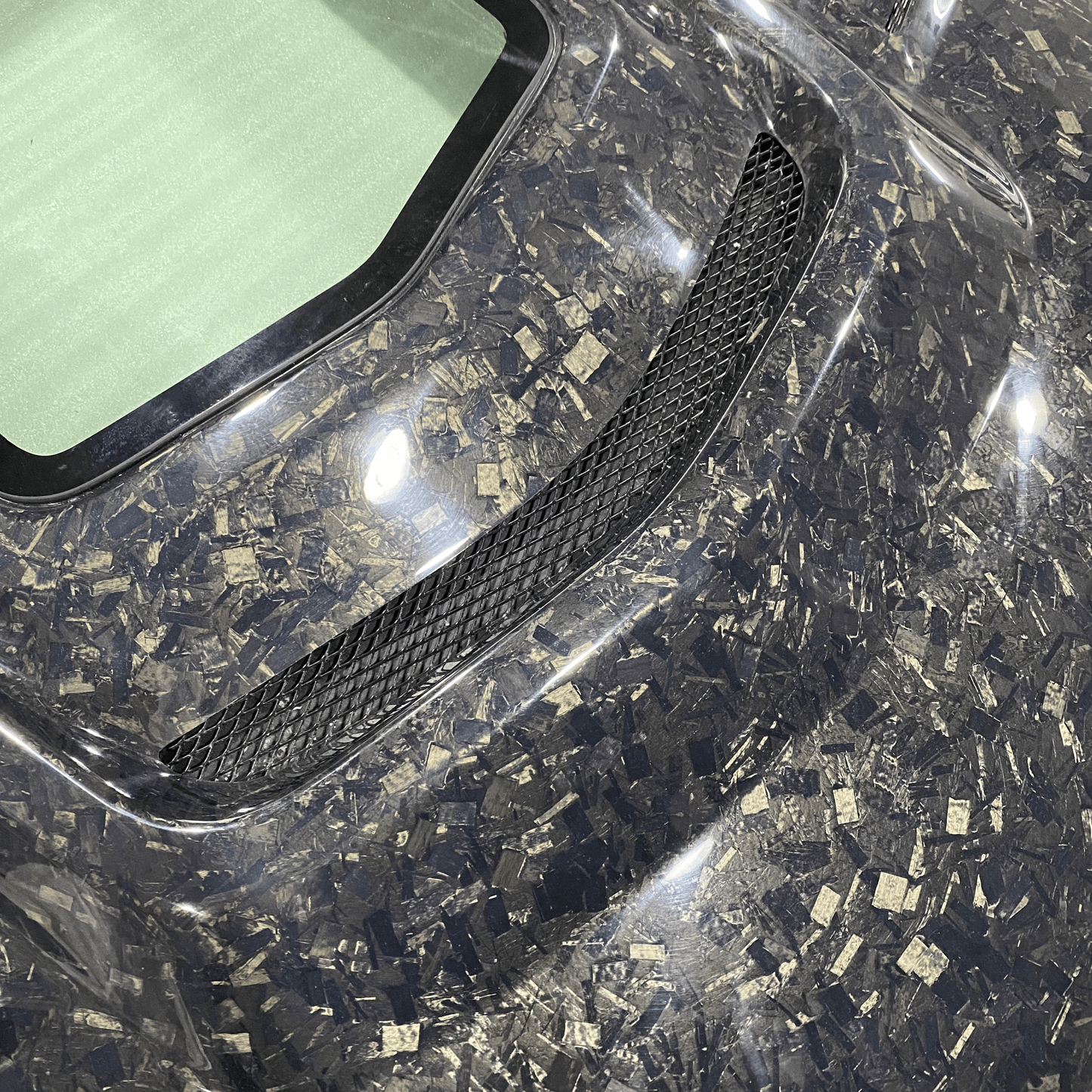 Infiniti G25/G35/G37/Q40 Coupe Clear Glass Vented Hood Bonnet 2008-13 Kazento Carbon Parts Bonnets/Hoods