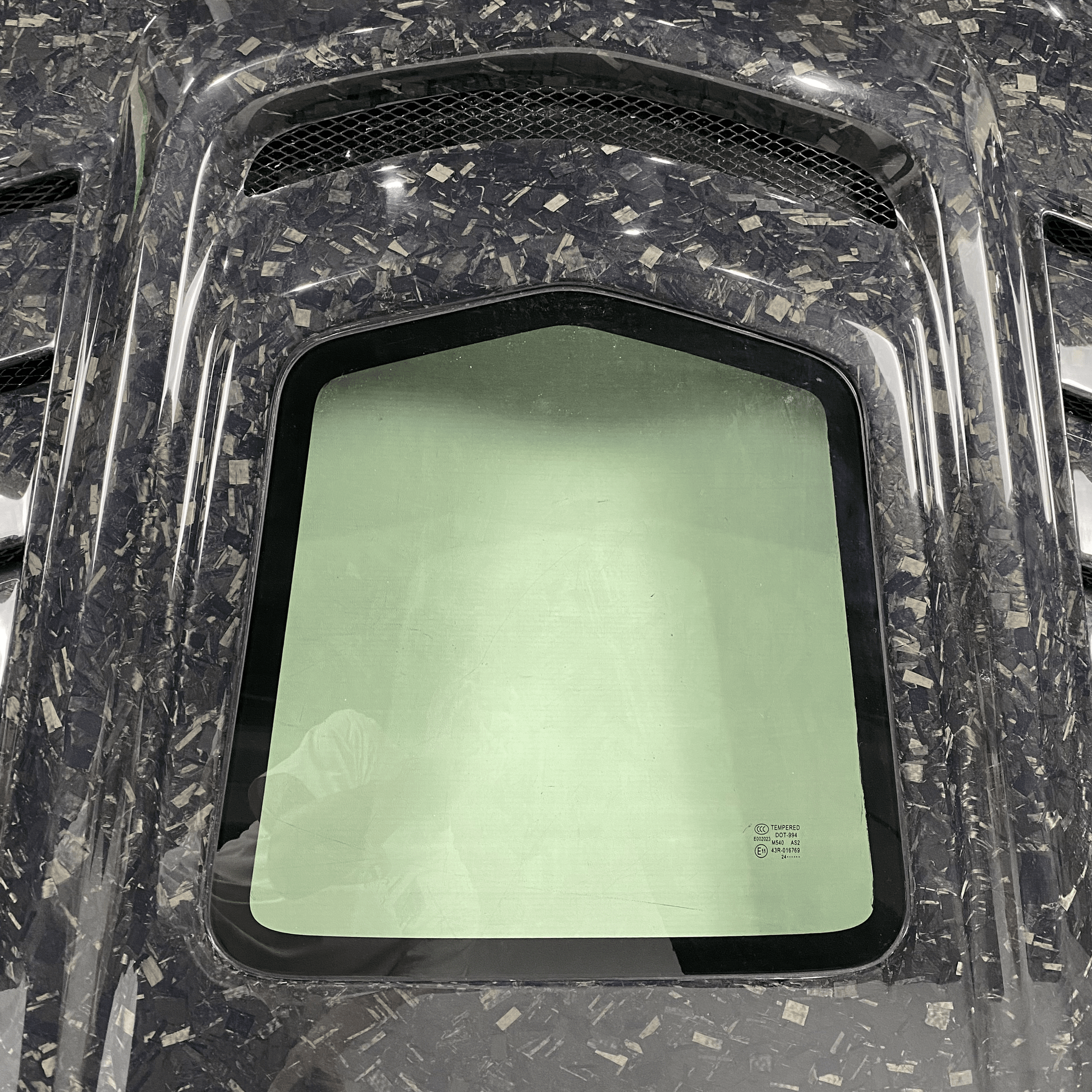 Infiniti G25/G35/G37/Q40 Coupe Clear Glass Vented Hood Bonnet 2008-13 Kazento Carbon Parts Bonnets/Hoods