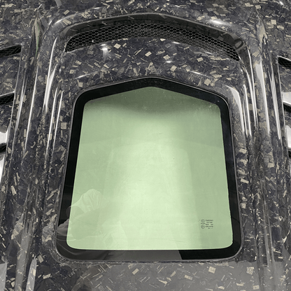 Infiniti G25/G35/G37/Q40 Coupe Clear Glass Vented Hood Bonnet 2008-13 Kazento Carbon Parts Bonnets/Hoods