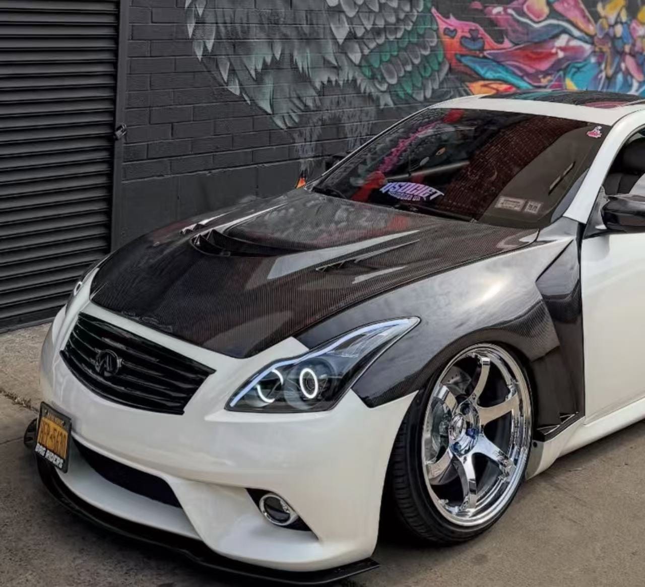 Infiniti G25 G35 G37 Q40 Sedan Attack Style Vented Hood Bonnet 2008-13