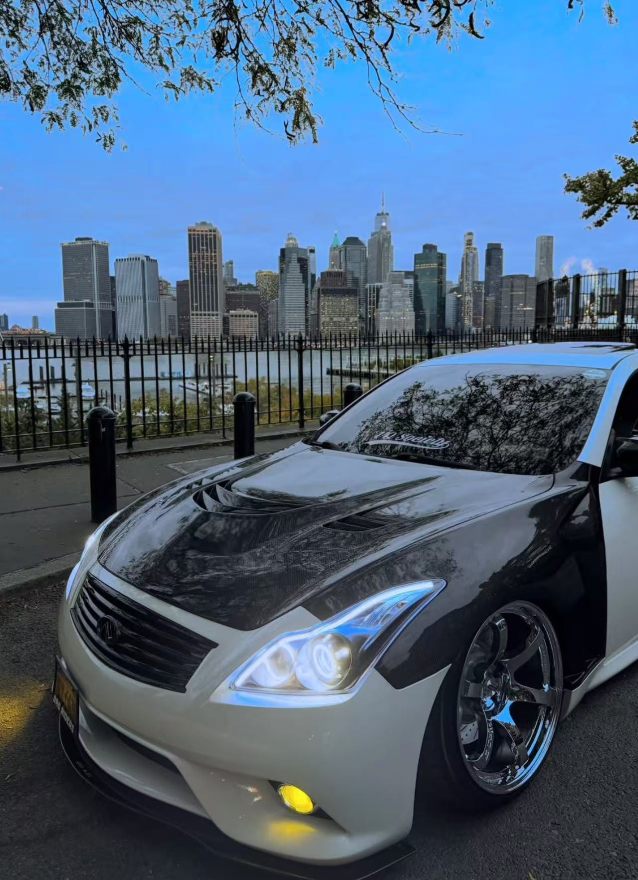 Infiniti G25 G35 G37 Q40 Sedan Attack Style Vented Hood Bonnet 2008-13