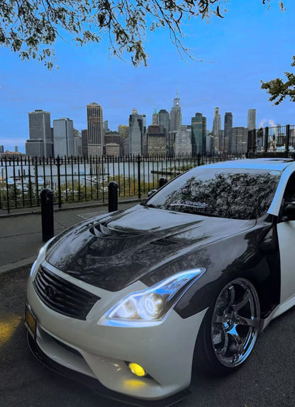 Infiniti G25 G35 G37 Q40 Sedan Attack Style Vented Hood Bonnet 2008-13