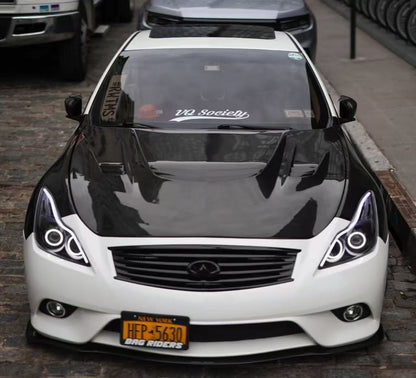 Infiniti G25 G35 G37 Q40 Sedan Attack Style Vented Hood Bonnet 2008-13