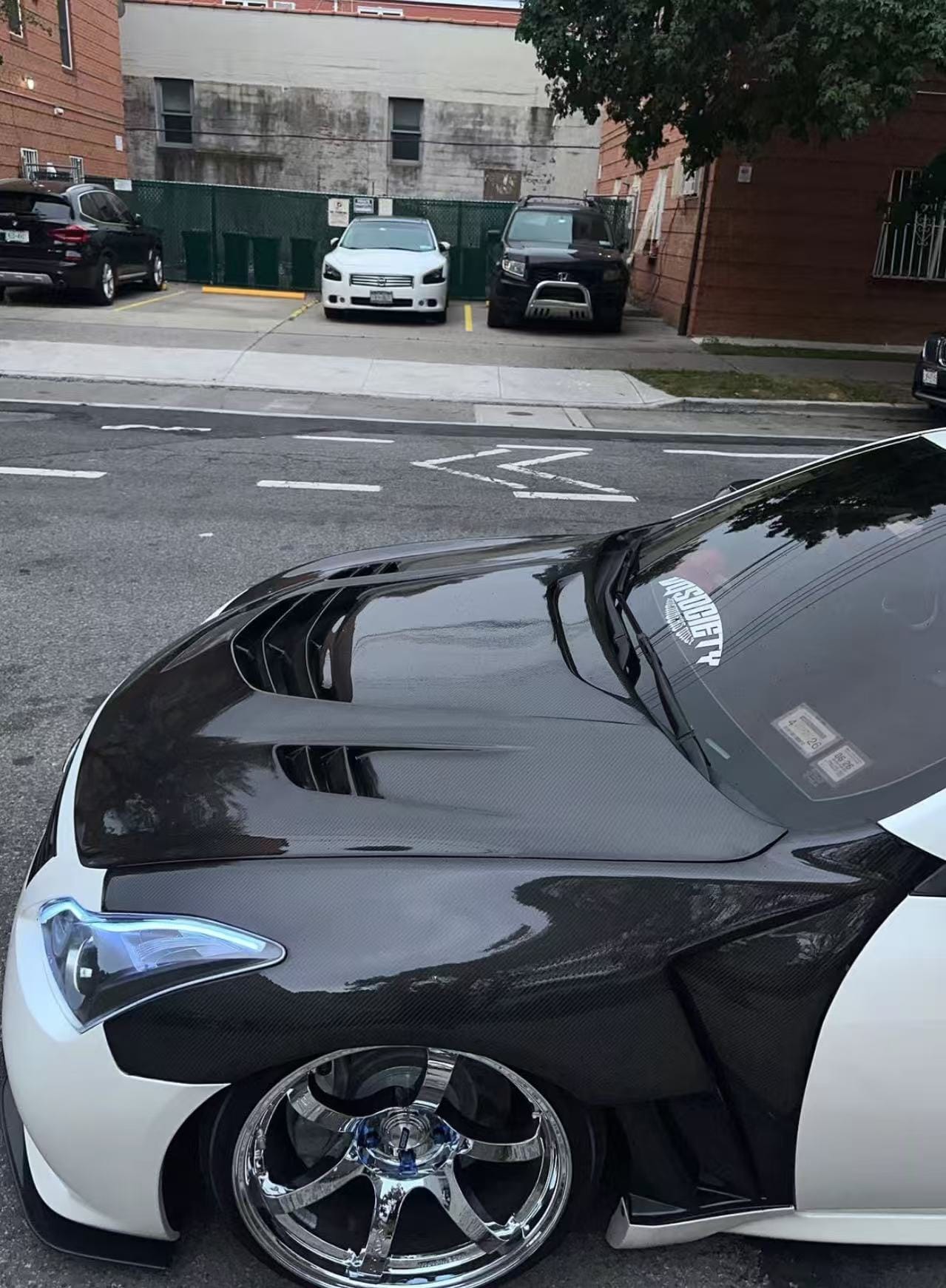 Infiniti G25 G35 G37 Q40 Sedan Attack Style Vented Hood Bonnet 2008-13