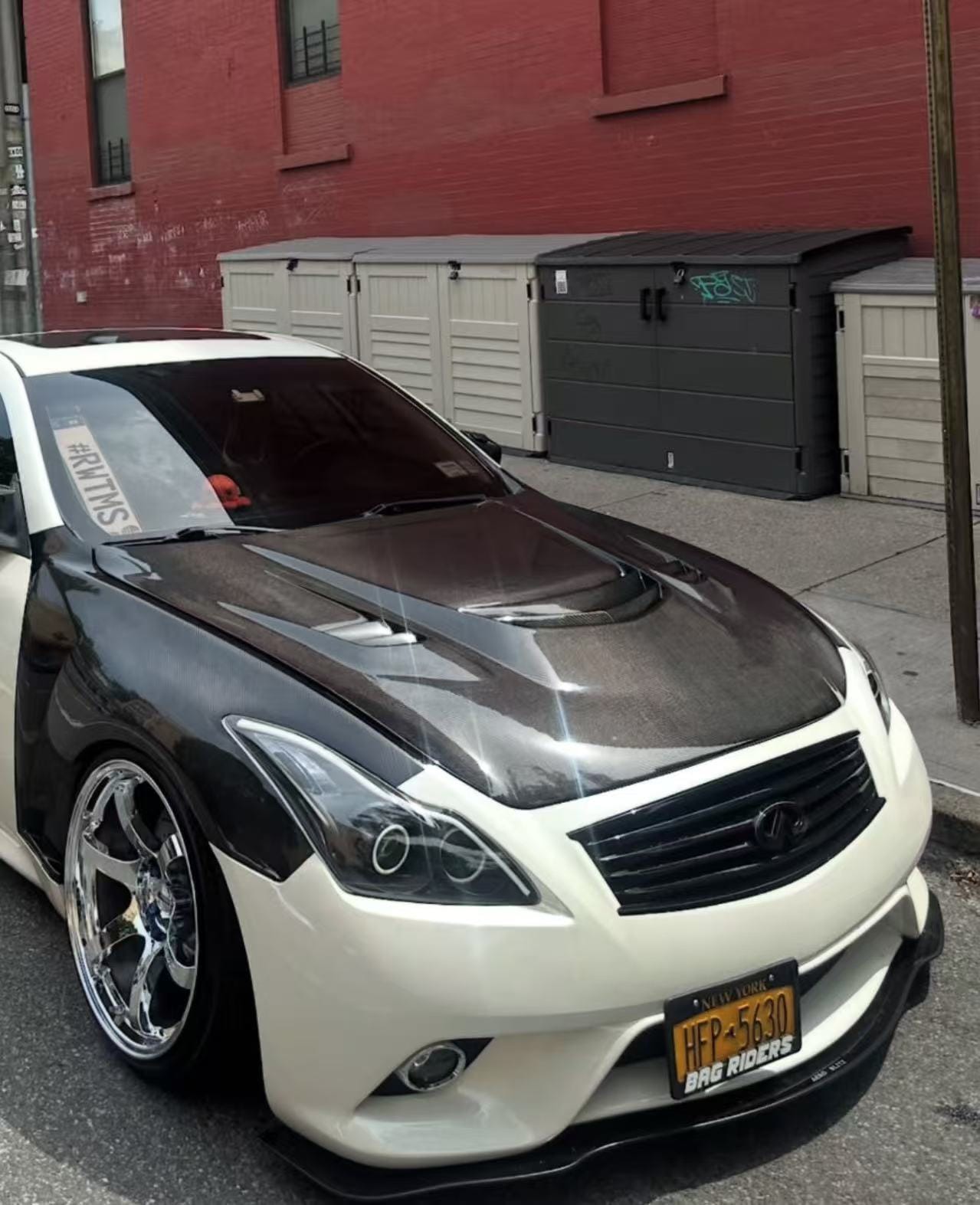 Infiniti G25 G35 G37 Q40 Sedan Attack Style Vented Hood Bonnet 2008-13