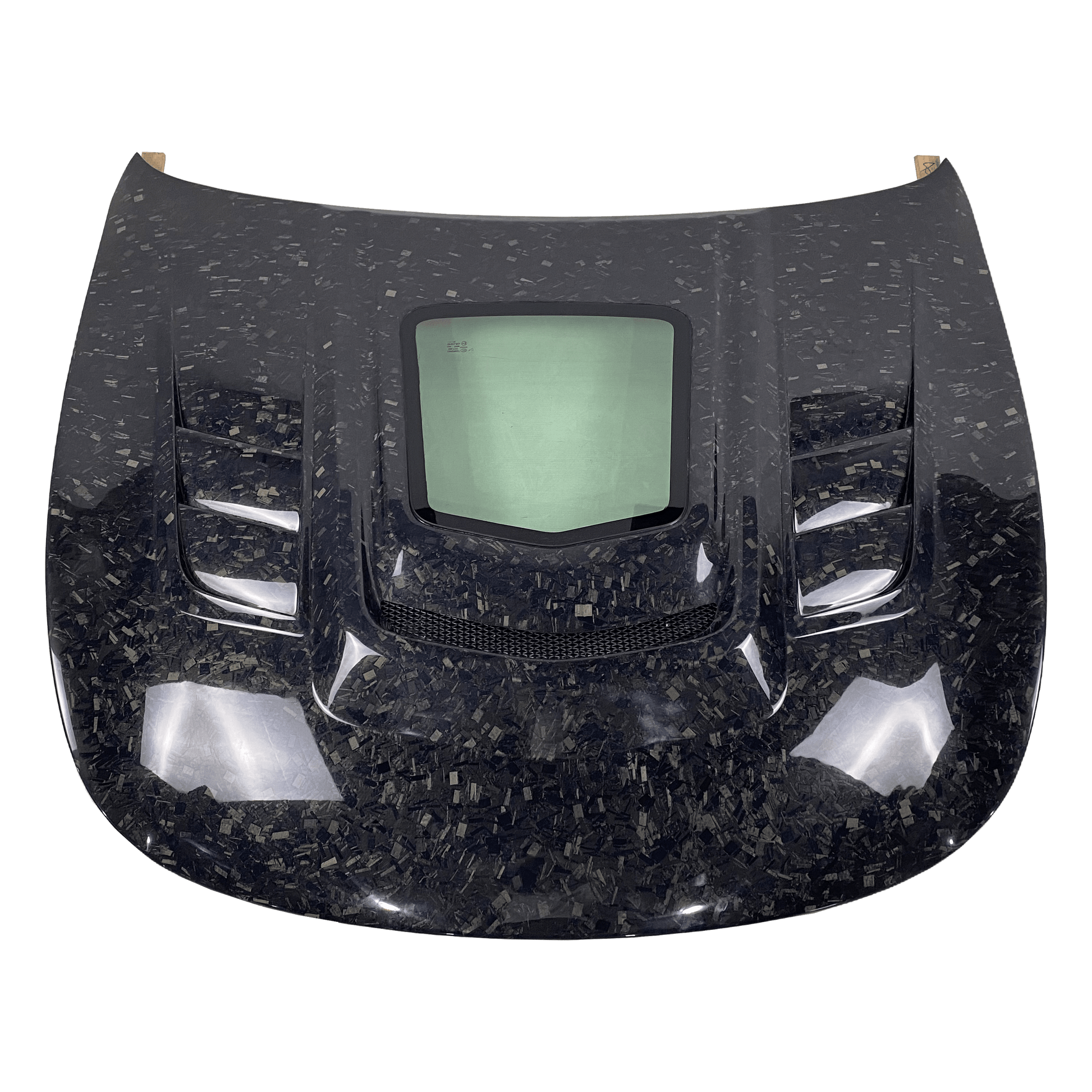 Infiniti G25/G35/G37/Q40 Sedan Clear Glass Vented Hood Bonnet 2008-13 Kazento Carbon Parts Bonnets/Hoods