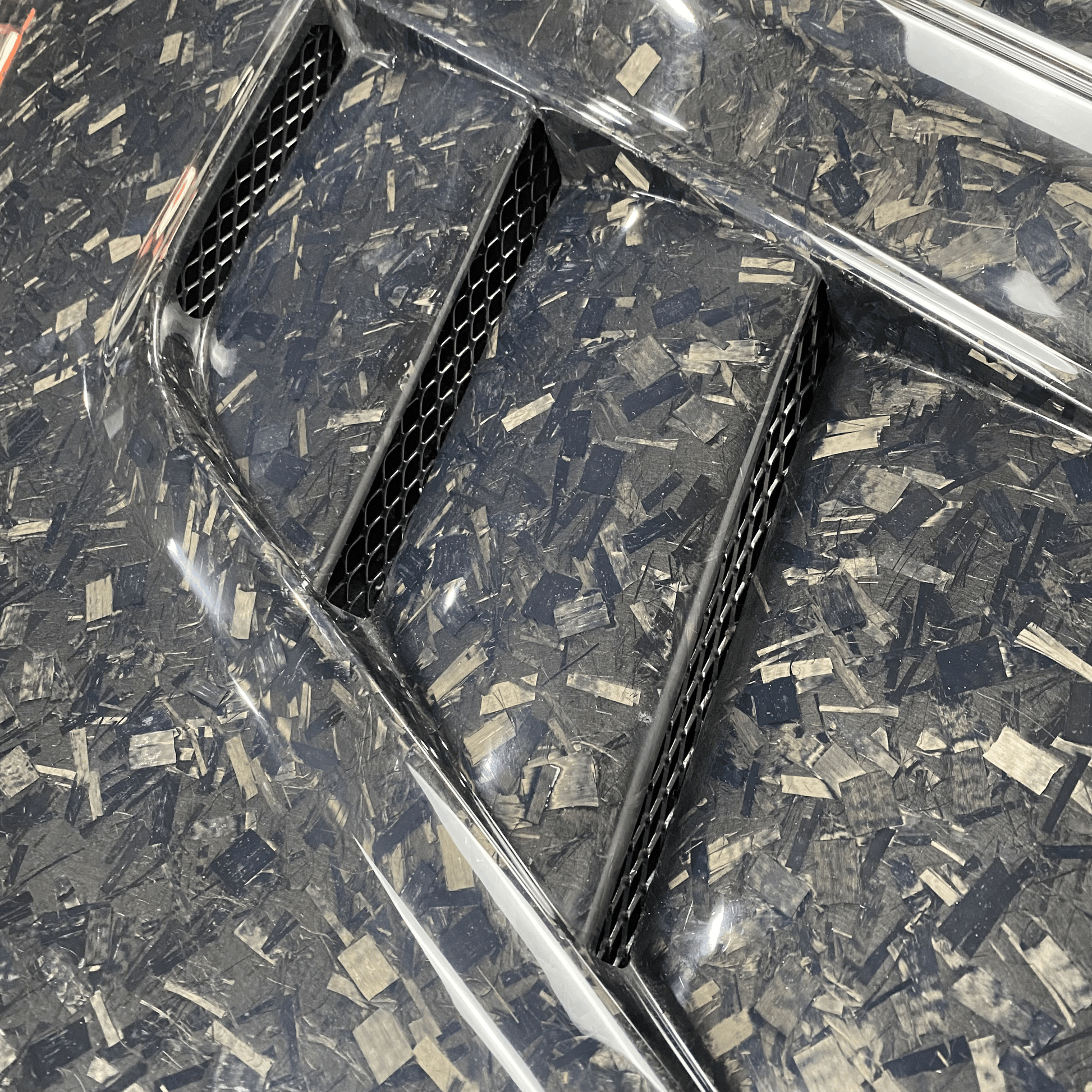 Infiniti G25/G35/G37/Q40 Sedan Clear Glass Vented Hood Bonnet 2008-13 Kazento Carbon Parts Bonnets/Hoods