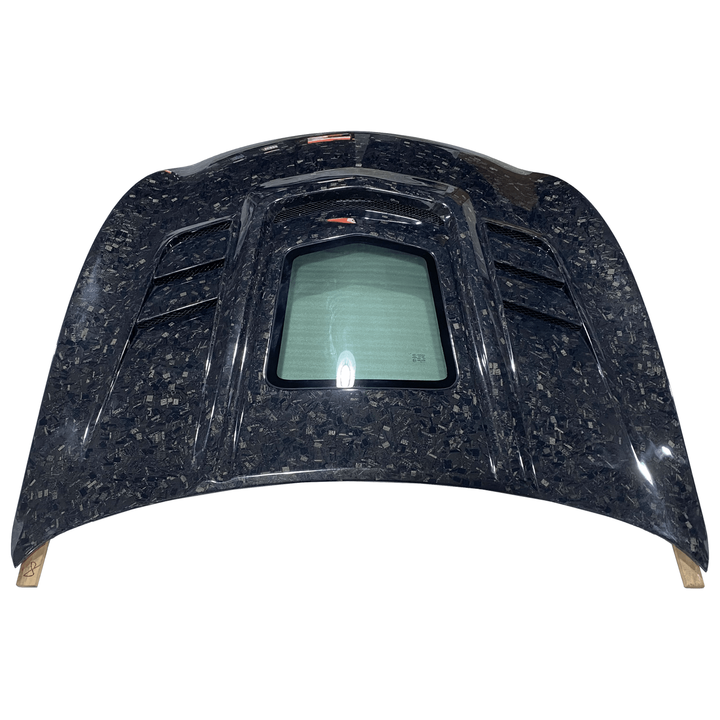 Infiniti G25/G35/G37/Q40 Sedan Clear Glass Vented Hood Bonnet 2008-13 Kazento Carbon Parts Bonnets/Hoods