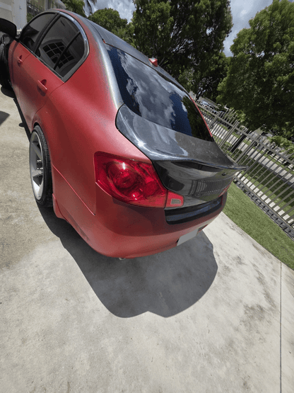 Infiniti G25/G35/G37/Q40 Sedan Ducktail Rear Trunk Boot Lid 2008-2013 (With Camera Hole)