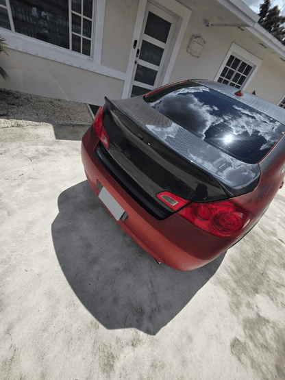 Infiniti G25/G35/G37/Q40 Sedan Ducktail Rear Trunk Boot Lid 2008-2013 (With Camera Hole)