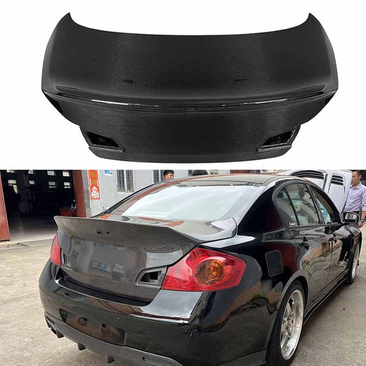 Infiniti G25/G35/G37/Q40 Sedan Ducktail Rear Trunk Boot Lid 2008-2013 (With Camera Hole)