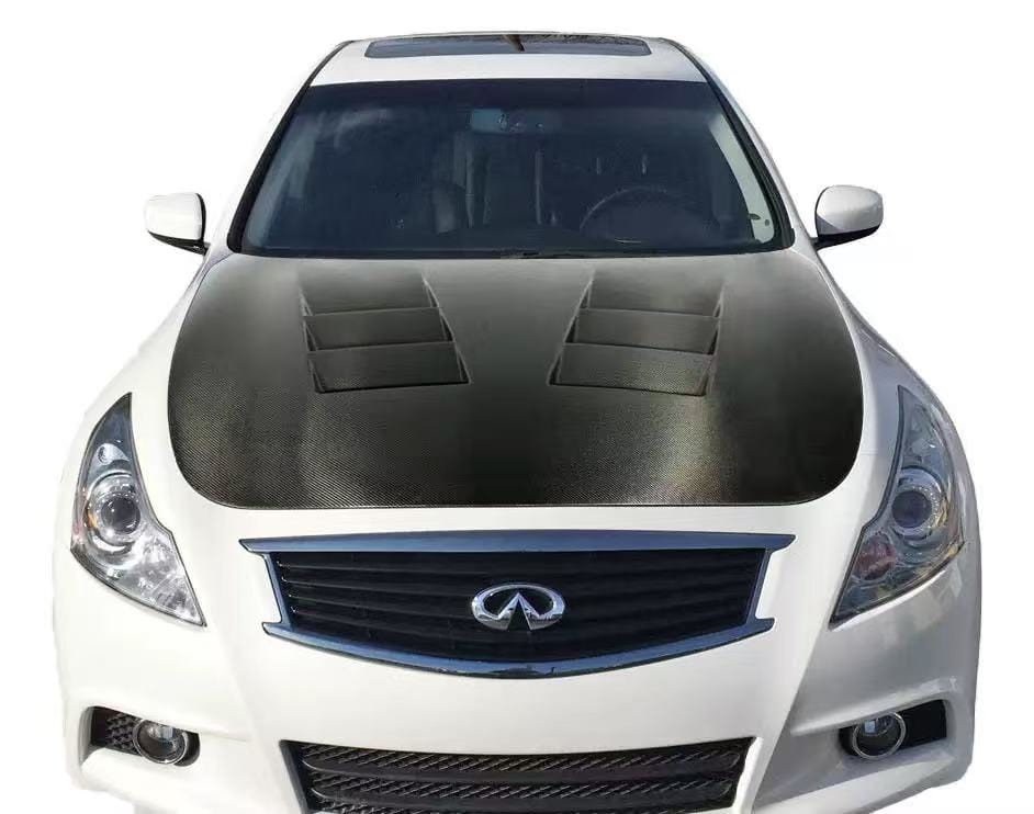 Infiniti G25/G35/G37/Q40 Sedan TS-1 Style Hood 2007-2013 Kazento Carbon Parts Bonnets/Hoods