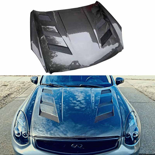 Infiniti G35 Skyline CPV35 350GT Coupe AMS Style Hood Bonnet 2003-2007