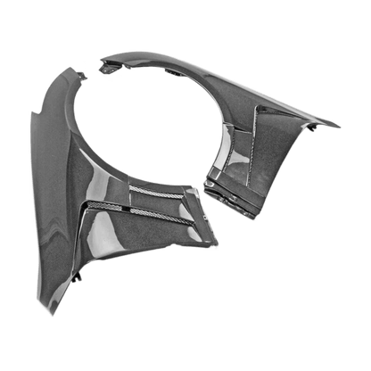 Infiniti G35 V35 2 Door Coupe Front Vented Fenders 2003-2007 Kazento Carbon Parts Carbon Fiber G352DR-FF-EPA1-CF
