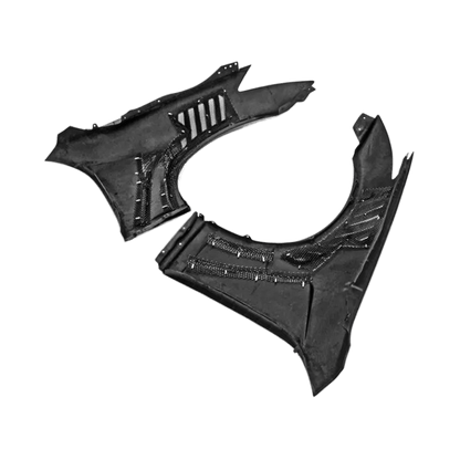 Infiniti G35 V35 2 Door Coupe Front Vented Fenders 2003-2007 Kazento Carbon Parts Carbon Fiber G352DR-FF-EPA2-CF