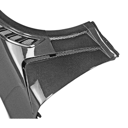 Infiniti G35 V35 2 Door Coupe Front Vented Fenders 2003-2007 Kazento Carbon Parts Carbon Fiber G352DR-FF-EPA2-CF