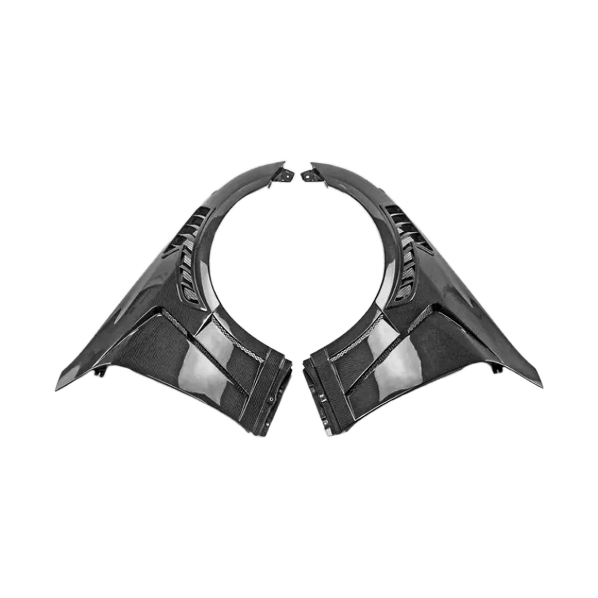 Infiniti G35 V35 2 Door Coupe Front Vented Fenders 2003-2007 Kazento Carbon Parts Carbon Fiber G352DR-FF-EPA2-CF