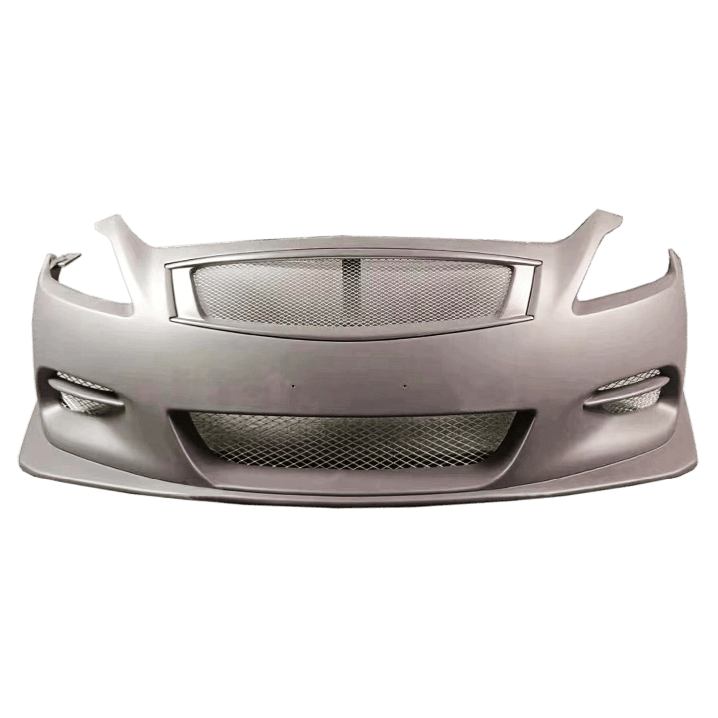 Infiniti G37 Coupe 2 Door ZL Style Front Bumper 2008-2013 Kazento Carbon Parts Fiber Glass (Unpaint) G372D-FB-ZL-FRP