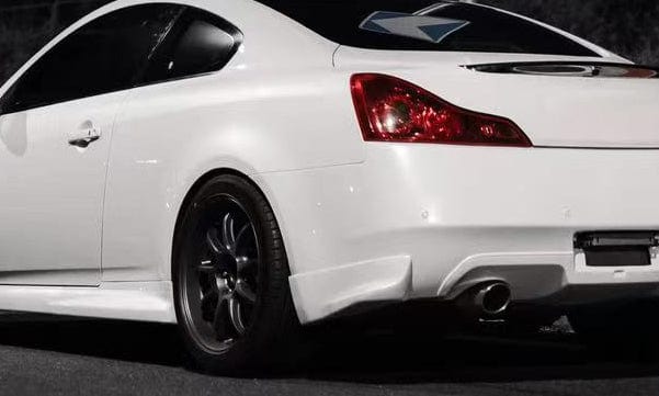 Infiniti G37 Coupe 2 Door ZL Style Rear Bumper Spat 2008-2013 Kazento Carbon Parts Fiber Glass (Unpaint) G372D-SPAT-ZL-FRP