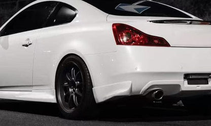 Infiniti G37 Coupe 2 Door ZL Style Rear Bumper Spat 2008-2013 Kazento Carbon Parts Fiber Glass (Unpaint) G372D-SPAT-ZL-FRP