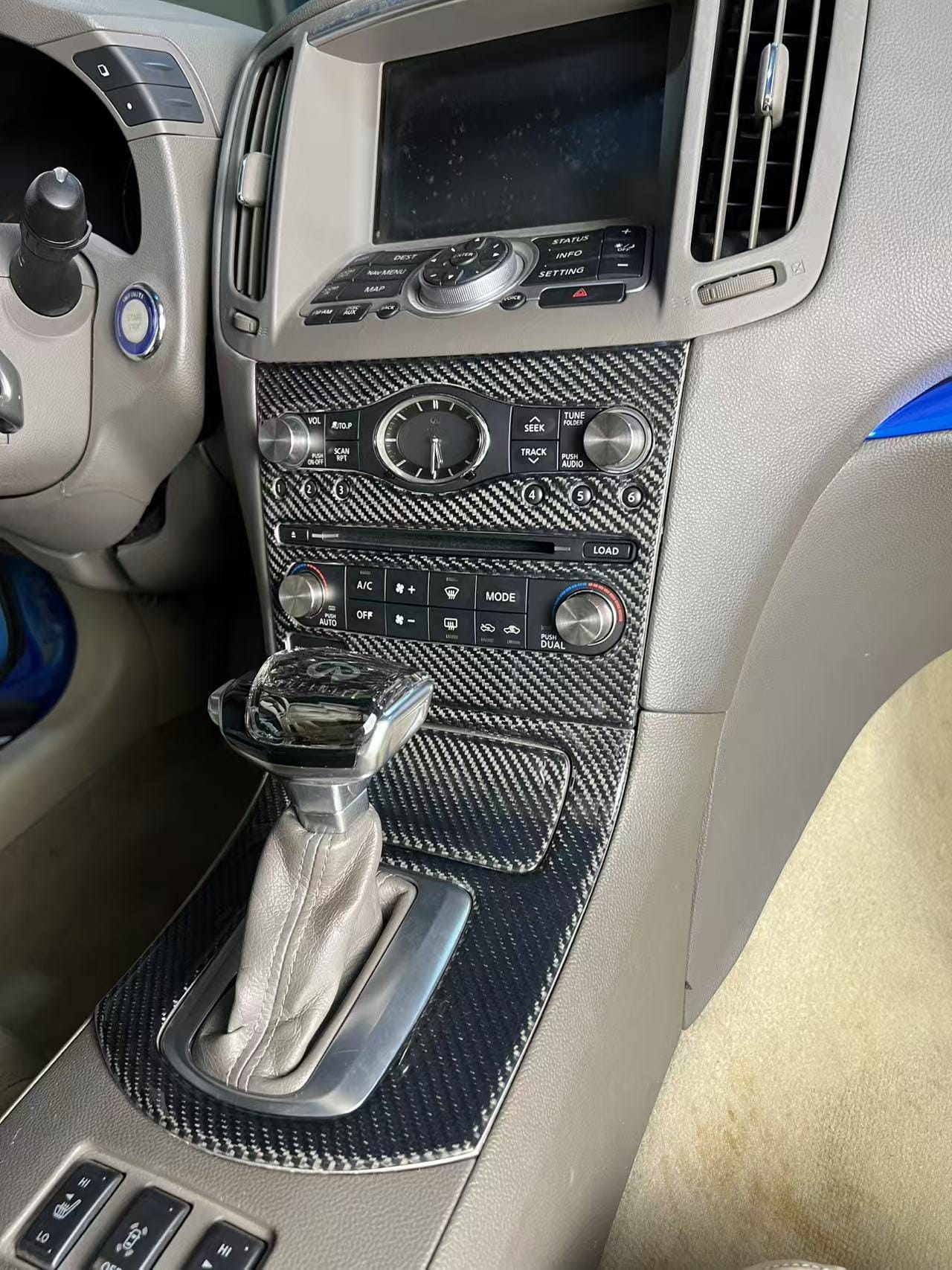 Infiniti G37 G25 G35 Q60 Interior Radio Console Cover Trim 2008-2013