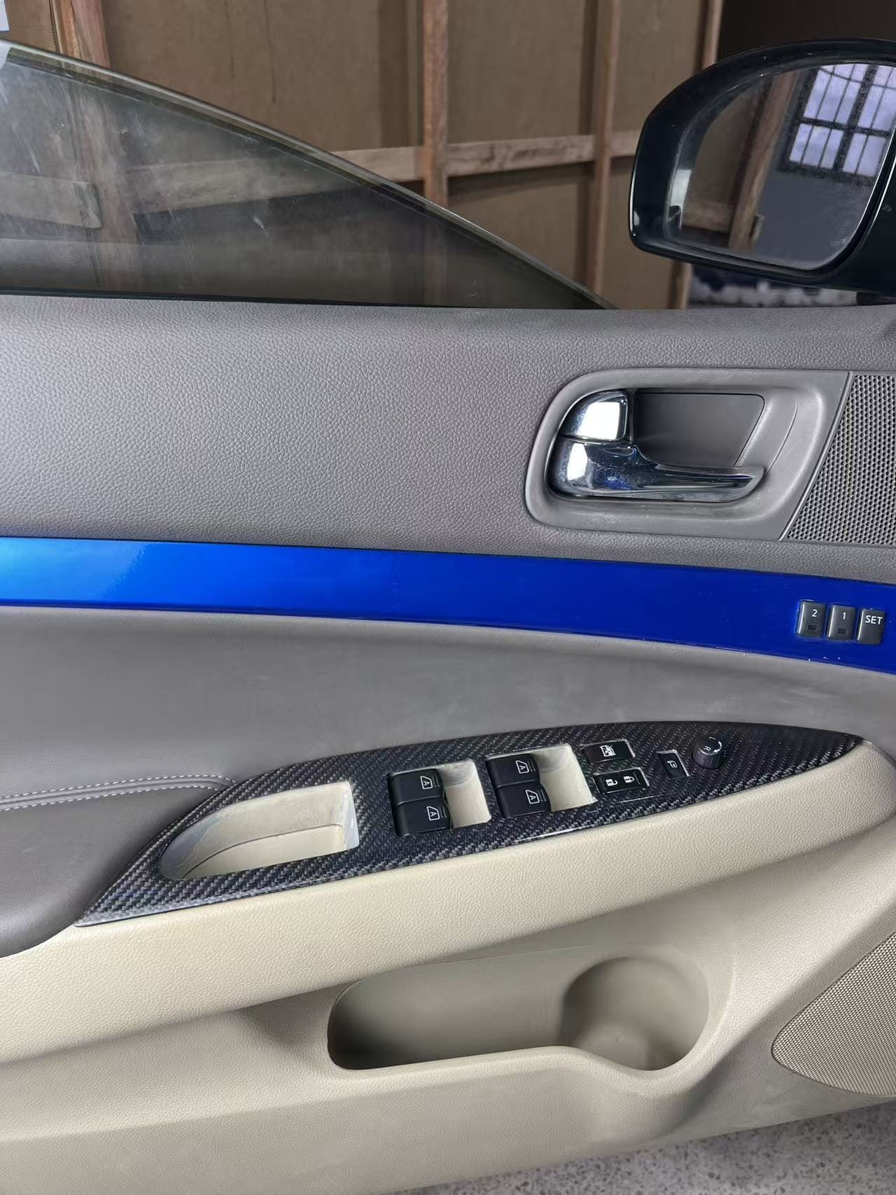 Infiniti G37 G35 G25 Sedan Front & Rear door window switch trim 4Pcs