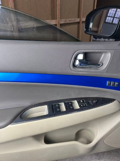 Infiniti G37 G35 G25 Sedan Front & Rear door window switch trim 4Pcs