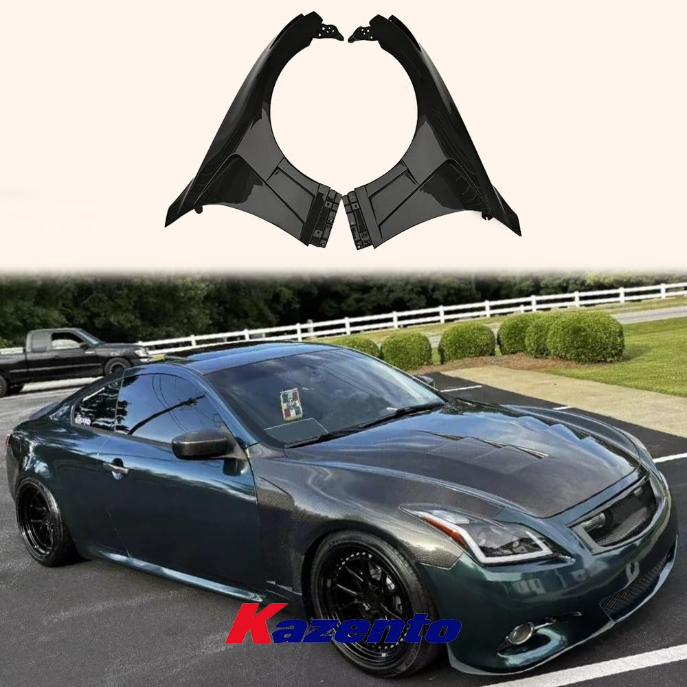 Infiniti G37 Q40 2 Door Coupe Front Vented Fenders 2008-2013 Kazento Carbon Parts 车身侧板