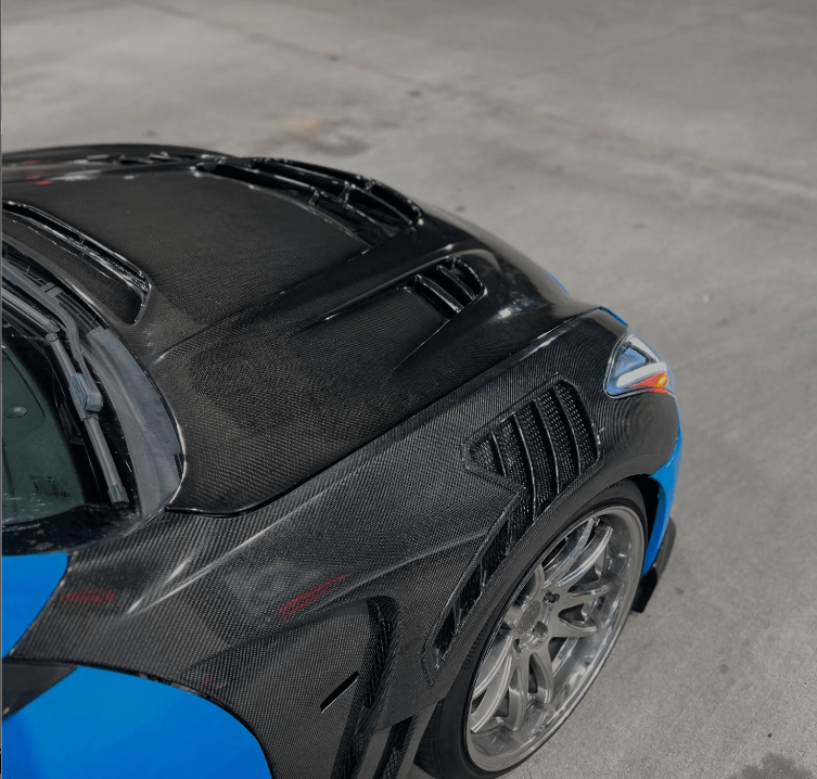 Infiniti G37 Q40 2 Door Coupe Front Vented Fenders 2008-2013 Kazento Carbon Parts 车身侧板