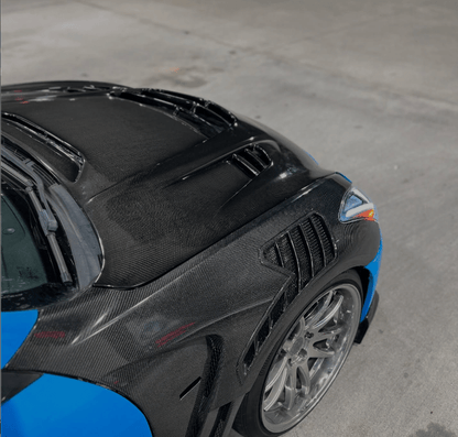Infiniti G37 Q40 2 Door Coupe Front Vented Fenders 2008-2013 Kazento Carbon Parts 车身侧板
