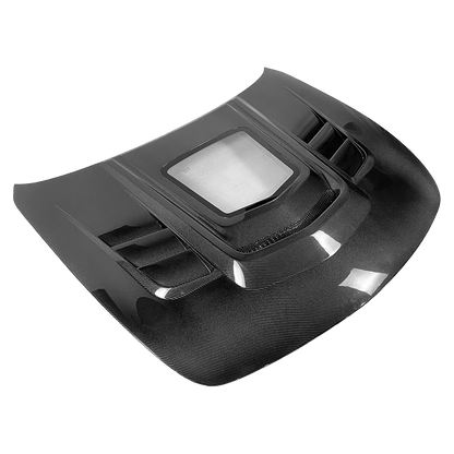 Infiniti G37 Q40 4 Door Sedan Clear Glass Front Vented Hood Bonnet Kazento Carbon Parts Bonnets/Hoods