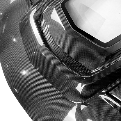 Infiniti G37 Q40 4 Door Sedan Clear Glass Front Vented Hood Bonnet Kazento Carbon Parts Bonnets/Hoods