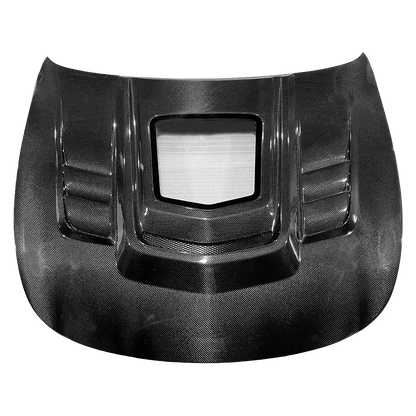 Infiniti G37/Q40/Q60 V36 Coupe Clear Glass Vented Hood Bonnet 2008-15 Kazento Carbon Parts Bonnets/Hoods
