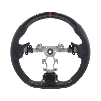 Infiniti G37 Q40 Steering Wheel Replacement 2007-2013 Kazento Carbon Parts Carbon Fiber G37-STEERING-D-CF