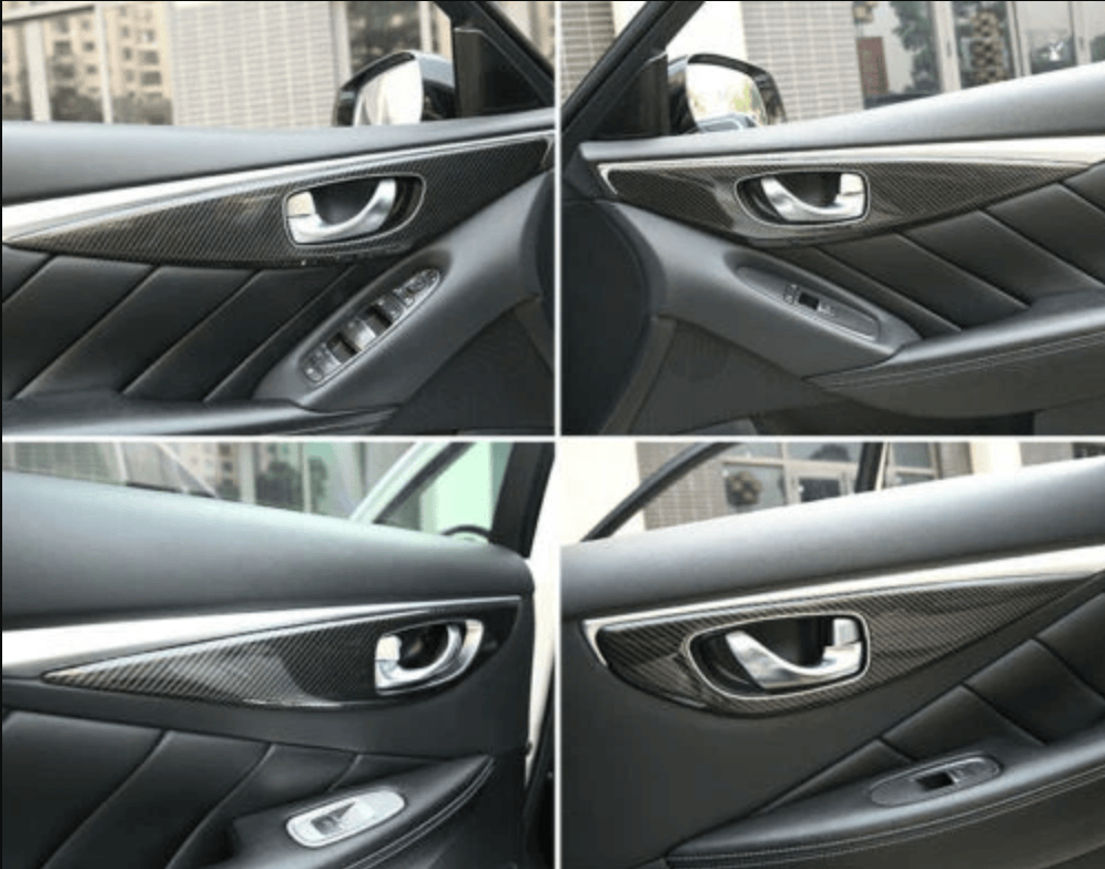 INFINITI Q50 Dry Carbon Front Rear Inner Door Panel Cover 2014-2023