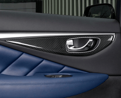 INFINITI Q50 Dry Carbon Front Rear Inner Door Panel Cover 2014-2023