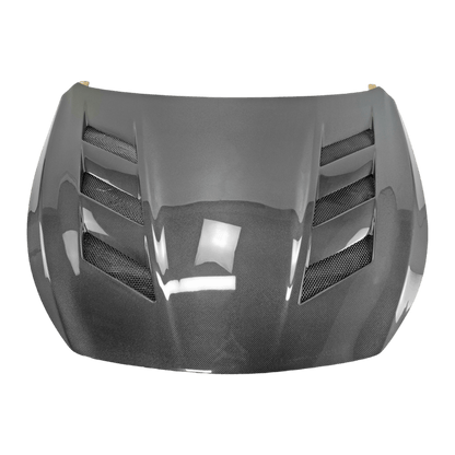 Infiniti Q50 V37 AM Style Vented Hood Bonnet 2013-2024 Kazento Carbon Parts Bonnets/Hoods