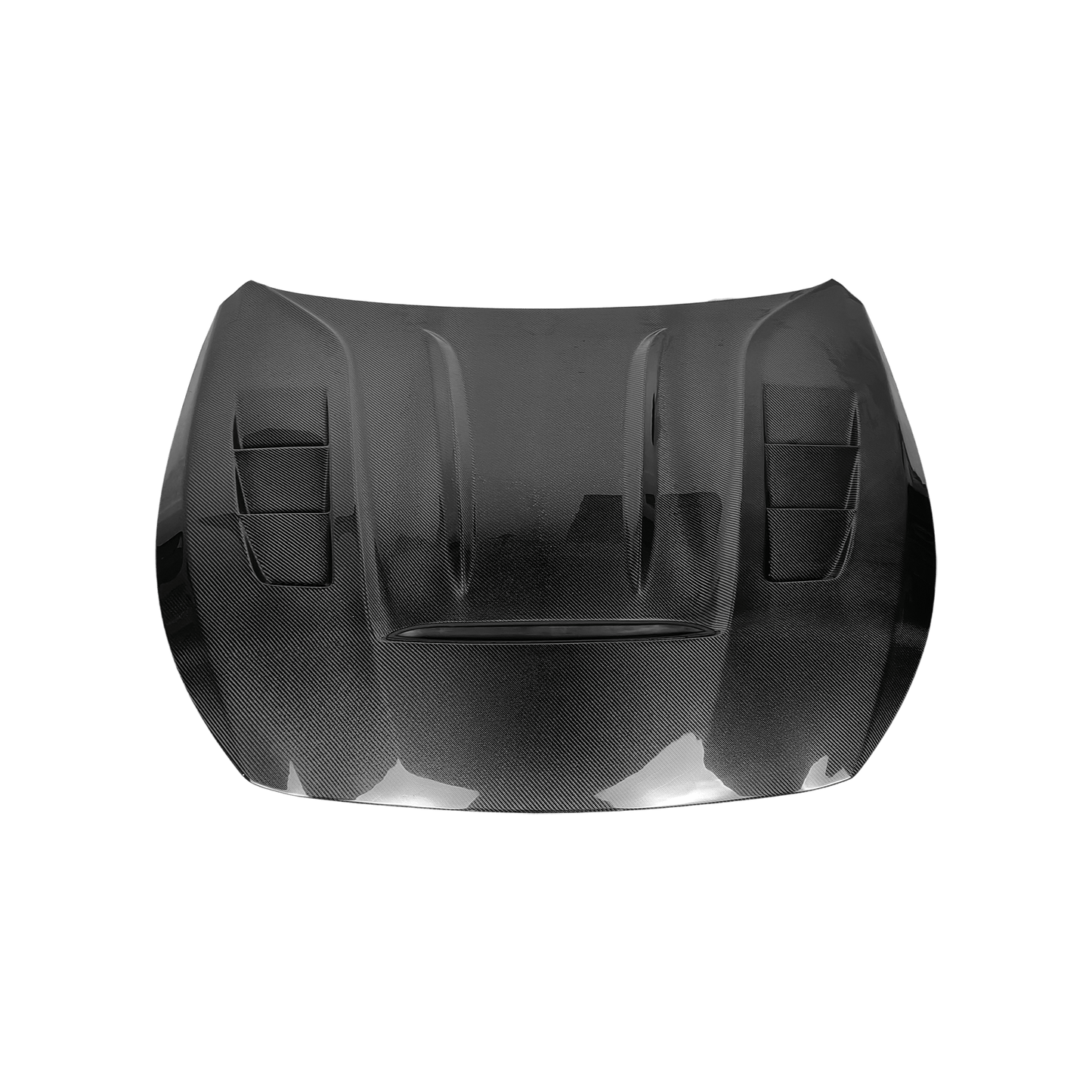 Infiniti Q50 V37 AMS Style Front Vented Bonnet Hood 2013-2024 Kazento Carbon Parts Carbon Fiber Q50-HOOD-AMS-CF