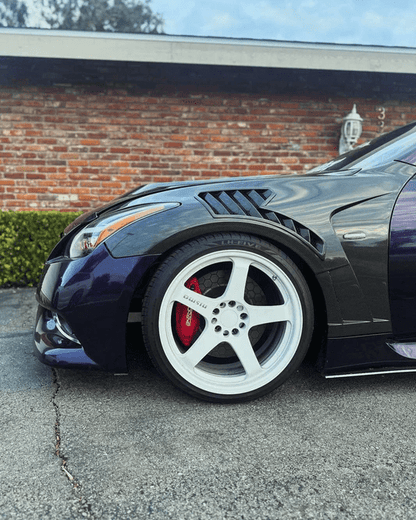 Infiniti Q50 V37 ATTK Type Front Vented Fenders (With Upper Vent) Kazento Carbon Parts 车身侧板