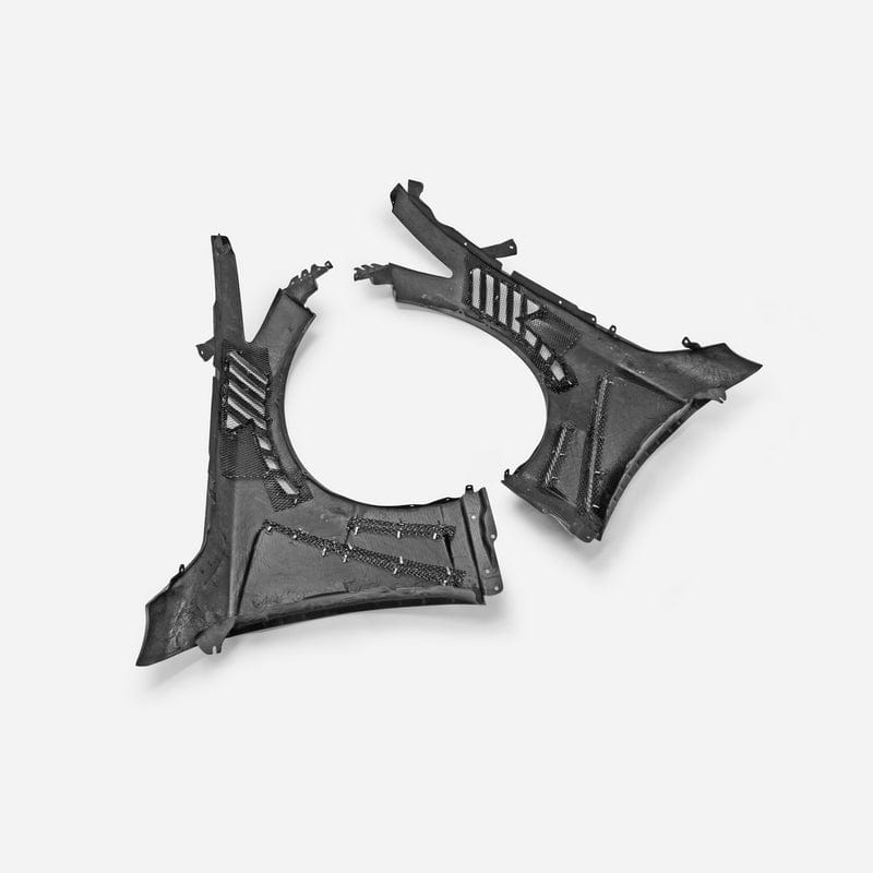 Infiniti Q50 V37 ATTK Type Front Vented Fenders (With Upper Vent) Kazento Carbon Parts 车身侧板