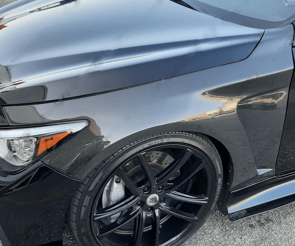 Infiniti Q50 V37 EAU Style Front Vented Fenders 2013-2024 Kazento Carbon Parts 车身侧板