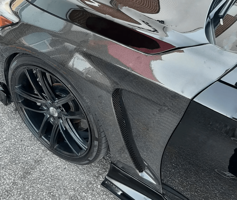 Infiniti Q50 V37 EAU Style Front Vented Fenders 2013-2024 Kazento Carbon Parts 车身侧板