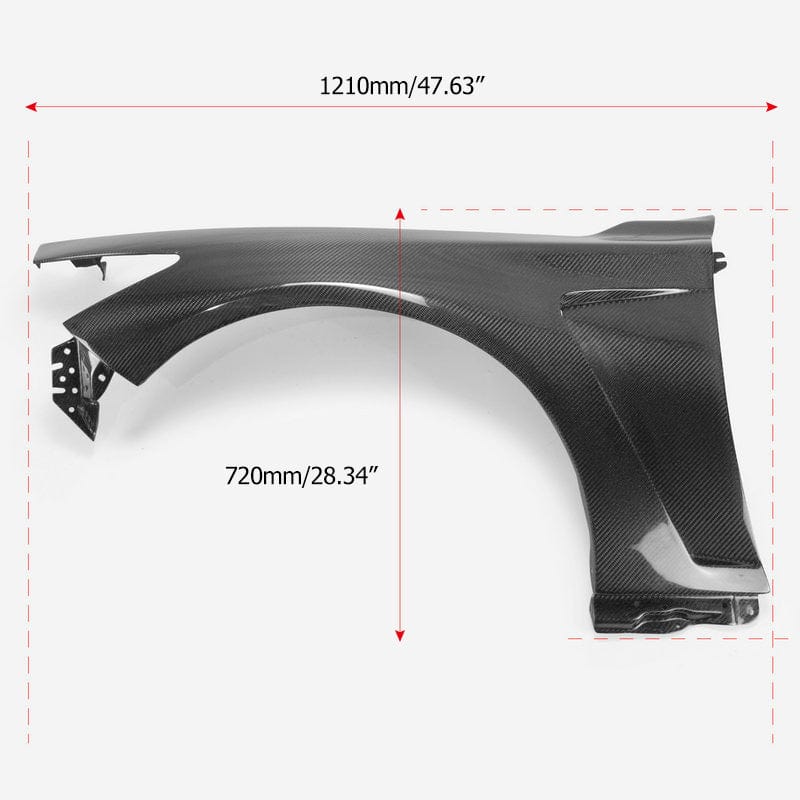 Infiniti Q50 V37 EAU Style Front Vented Fenders 2013-2024 Kazento Carbon Parts 车身侧板
