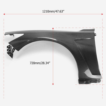 Infiniti Q50 V37 EAU Style Front Vented Fenders 2013-2024 Kazento Carbon Parts 车身侧板