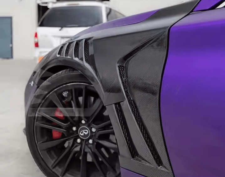 Infiniti Q50 V37 EPA Type Front Vented Fenders 2013-2024 Kazento Carbon Parts 车身侧板