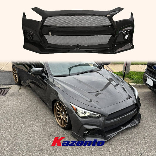 Infiniti Q50 V37 Front Bumper Replacement 2013-2024 Kazento Carbon Parts 车身侧板